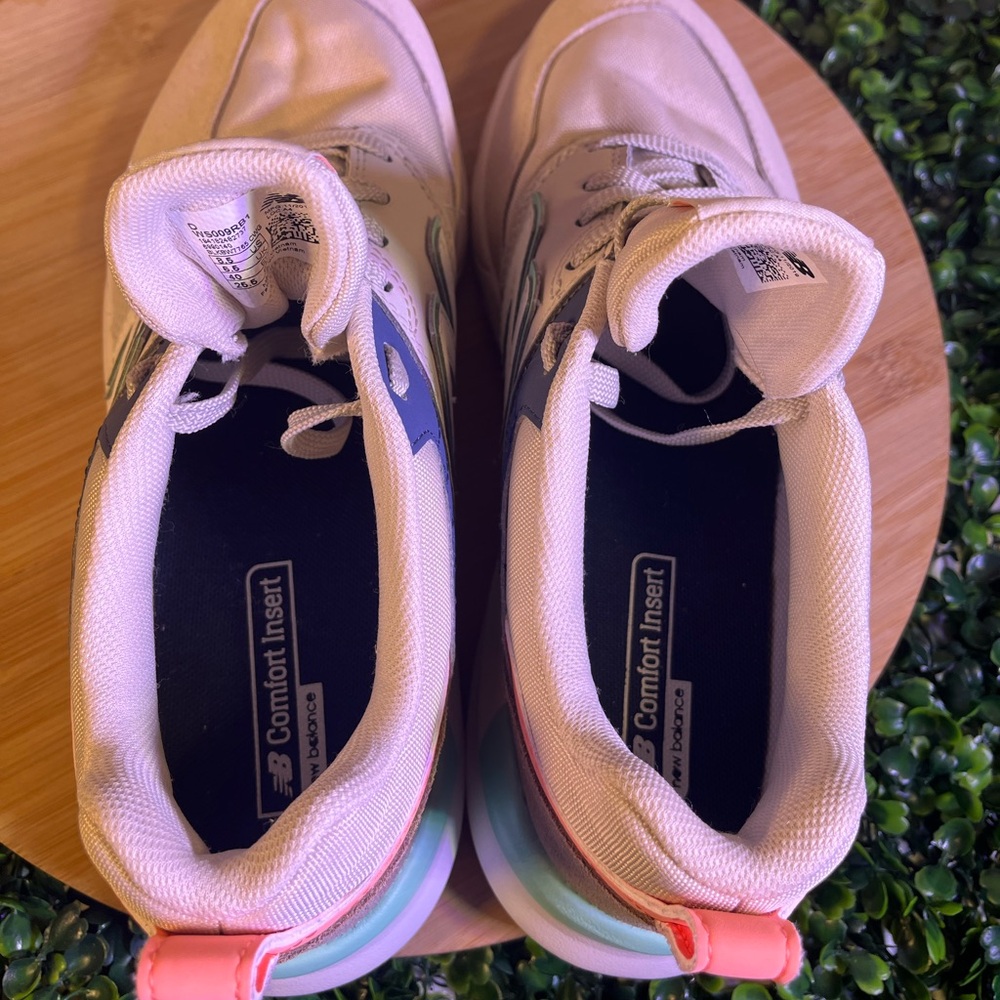 🔥 NEW BALANCE WS009RB1 WOMENS RUNNING SHOES BEIGE LEATHER SUEDE SIZE 8.5 NWOT - Picture 8 of 9